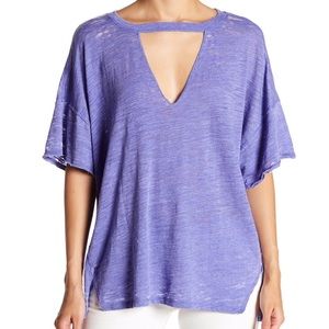 We The Free Cutout Shirt - Grape